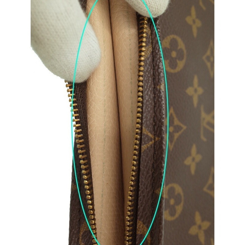 Louis Vuitton Monogram Leather Brown Poche Toilette Cosmetic Pouch - Picture 5 of 9